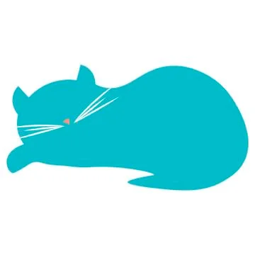 Picture of a cat on a white background. Vector illustration Illustrazione stock