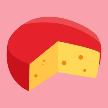 Picture of cheese on purple background Vector illustration Stock Illustration