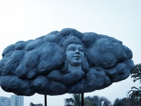 A picture of clouds with selected focus 库存照片