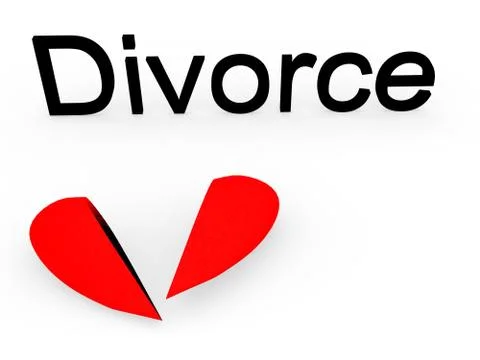 Picture "Divorce". Stock Photos