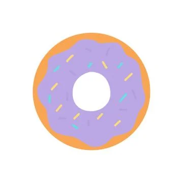 Picture of a donut on a white background. Vector illustration. Stock-Illustration