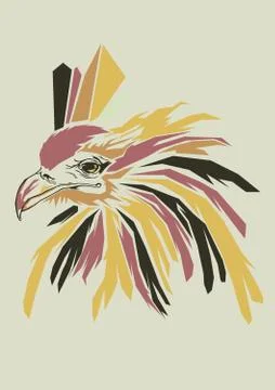 Picture of a eagle Stock Illustration