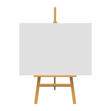 Picture of Easel on a white background. Vector illustration Stock-Illustration