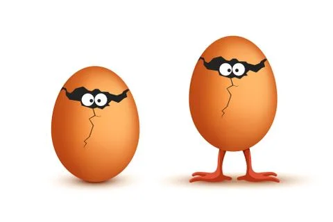 Picture of egg funny Stock Illustration