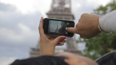 Picture  Eiffel Tower Stock Footage 137550135