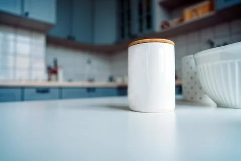 Picture of empty kitchen Stock Photos