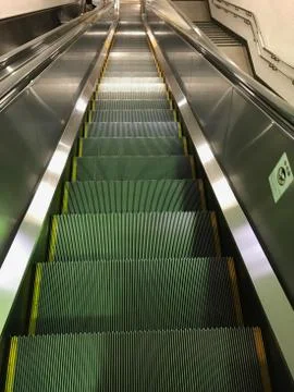 Picture of the escalator Stock Photos