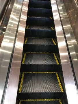Picture of the escalator Stock Photos