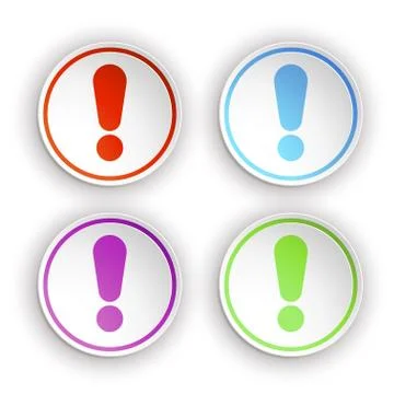 Picture of exclamation Stock Illustration