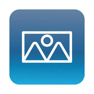 Picture file format block gradient style icon 스톡 일러스트