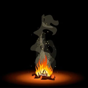 Picture of fire Stock Illustration