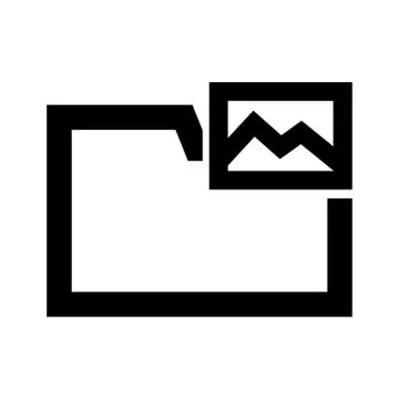 Picture Folder System Icon Stock Illustration