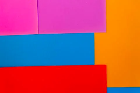 Picture in the form of a set of multi-colored squares and rectangles Stock Photos