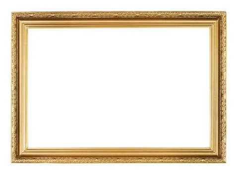 Picture frame with carved pattern Foto stock