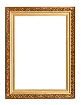 Picture frame with carved pattern Stock Photos