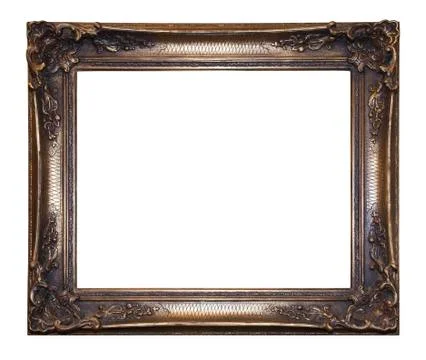 Picture frame with clipping path Fotos de archivo
