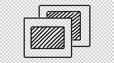 Picture frame Complex Networking line drawing color illustration animation Stock Footage 43698444