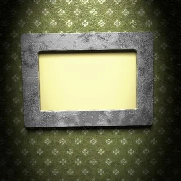 Picture frame with a decorative pattern Stock Illustration