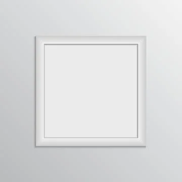 Picture frame design vector for painting show. Stock Illustration