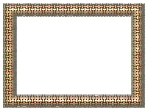 Picture frame generated isolated texture Stock Illustration