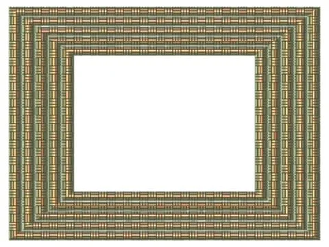 Picture frame generated isolated texture Stock Illustration