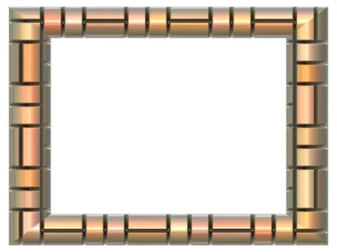 Picture frame generated isolated texture Stock Illustration