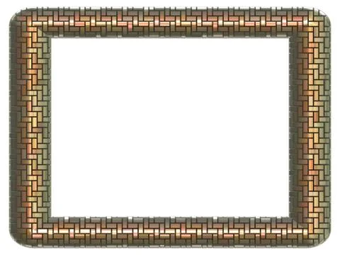 Picture frame generated isolated texture Stock Illustration
