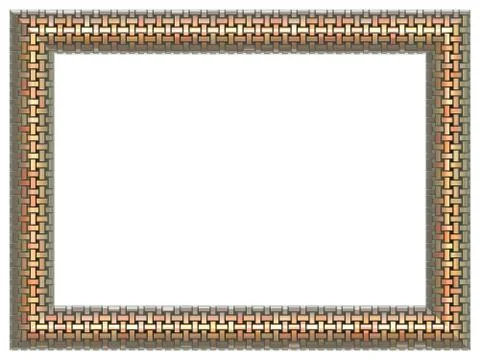 Picture frame generated isolated texture Stock Illustration