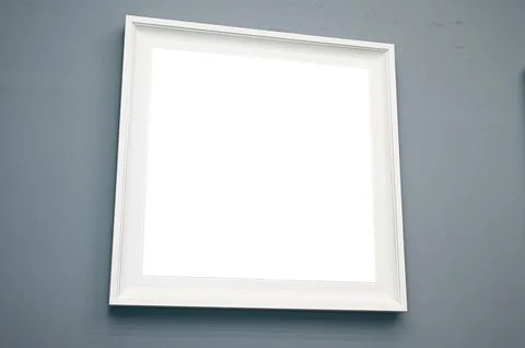 Picture frame on gray wall for interior design Foto stock