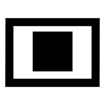 Picture in a frame icon, simple style Stock-Illustration