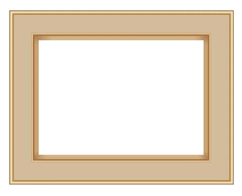 Picture Frame Isolate on White background ,Vector EPS10 illustration Stock Illustration