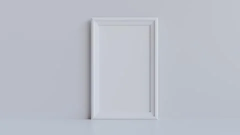 Picture frame mockup 3d render Illustrazione stock