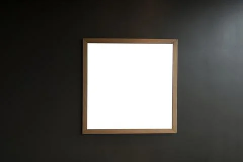 Picture frame with modern  wall background Stock Photos