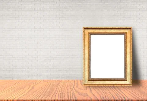 Picture frame put on table 스톡 사진
