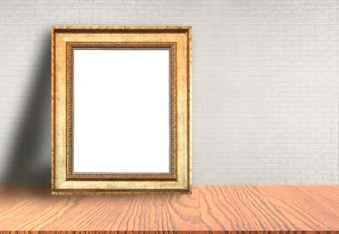 Picture frame put on table 스톡 사진