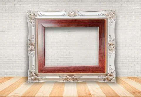 Picture frame put on table Stock Photos