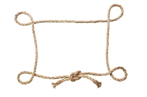 Picture frame of rope 스톡 사진