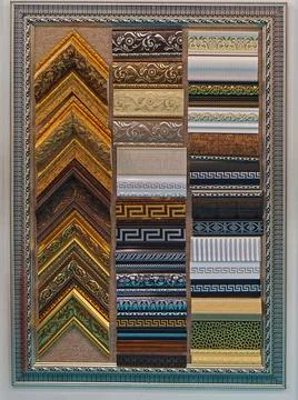 Picture frame samples Stock Photos