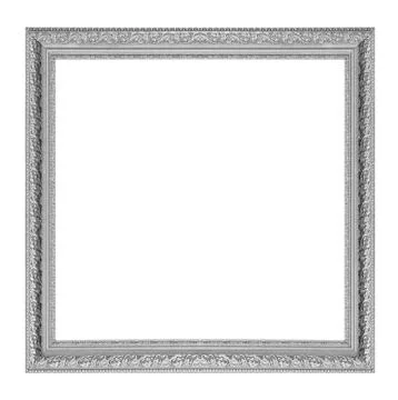Picture Frame Silver Stock Photos