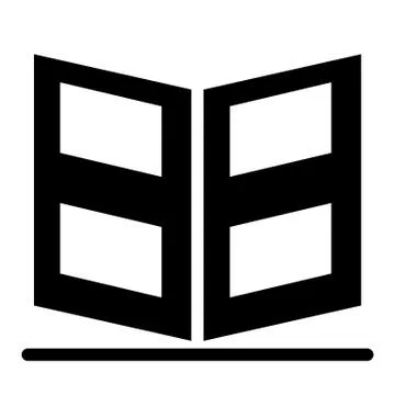 Picture frame solid icon. Photo illustration isolated on white. Photography Stock Illustration