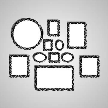 Picture frame vector. Stock Illustration