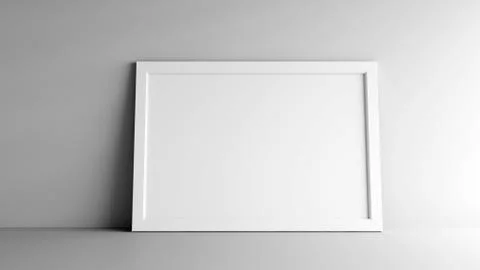 Picture frame on a wall Stock Illustration