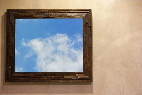 Picture frame Wall Foto stock