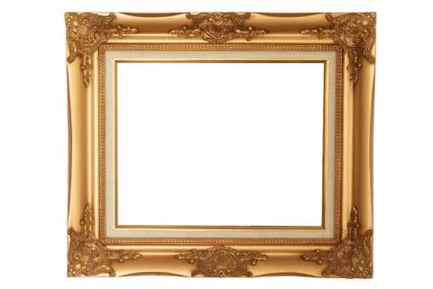 Picture frame on white background Stock Photos