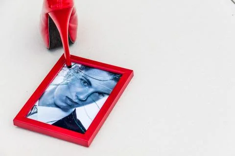 Picture frames and high heels Stock Photos
