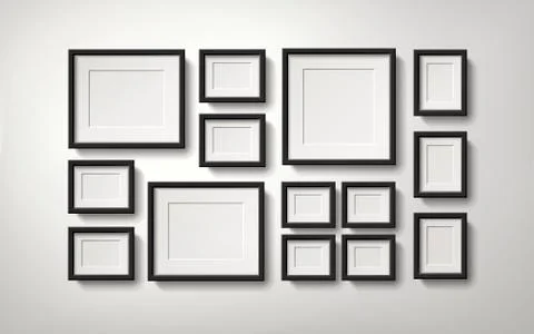 Picture frames collection Stock Illustration