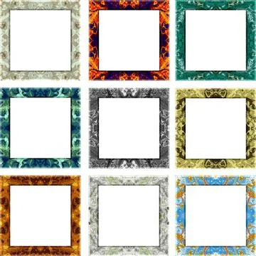 Picture Frames Stock Illustration