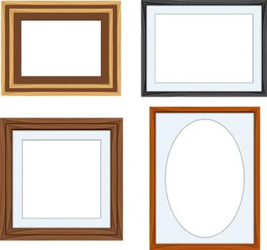 Picture frames Illustrazione stock