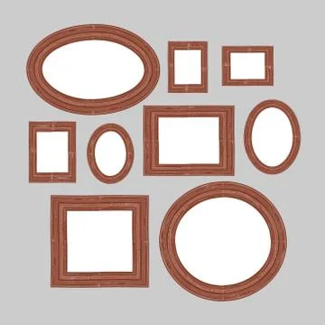 Picture frames Illustrazione stock