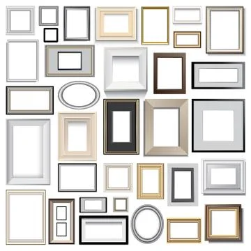 Picture frames Illustrazione stock